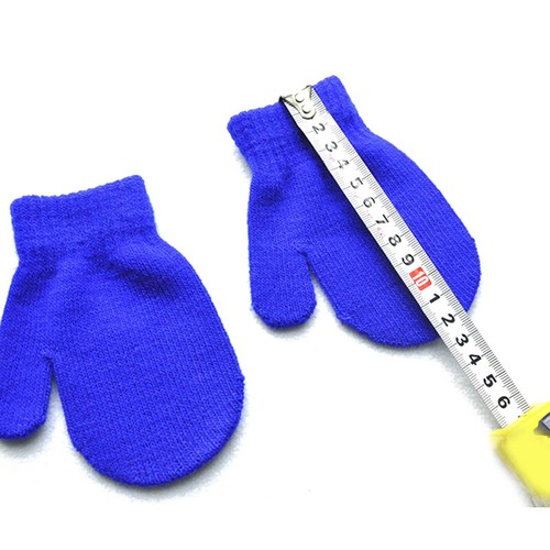 Kinder Jungen Mädchen Einfarbige Strickfäustlinge Kurze Handschuhe 4–12 ≌ - Bild 10 von 37