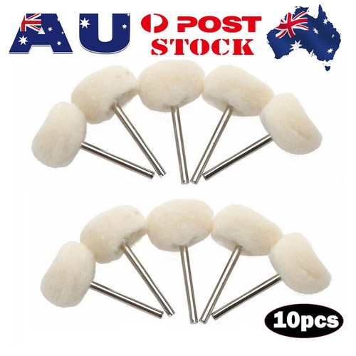 10x Cotton Wheel Polishing Buffer Buffing Brush Dremel Polisher Drill Bit Tool H - Picture 11 of 12
