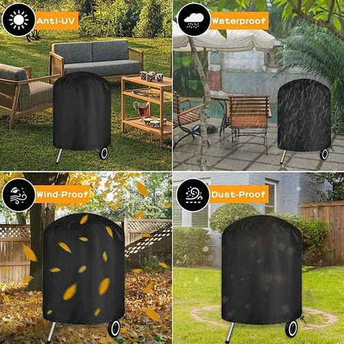 Grill Abdeckhaube Rund Kugelgrill Abdeckung Grillabdeckung BBQ Schutzhülle NEU - Picture 22 of 22