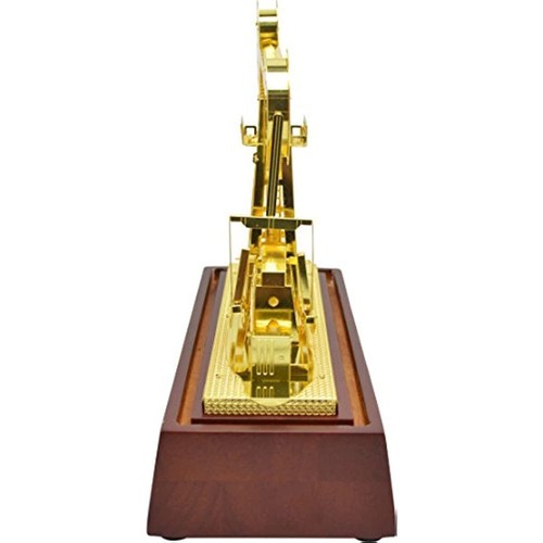 New Copper Oilfield Oil Well Pumping Unit Gold Color Model Commemorative Edition - Picture 3 of 10