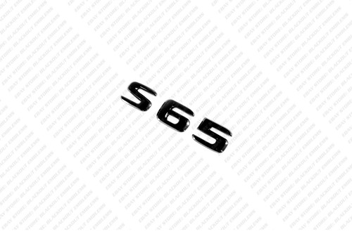 New Gloss Black Emblem Logo Letters for Mercedes-Benz S65 V12 Biturbo AMG W220 - Picture 3 of 9