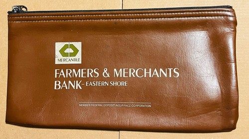 Farmers & Merchants Bank Eastern Shore Shore Bank ESVA Virginia VA bag x2 pieces