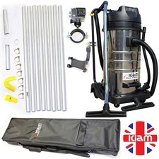 Gutter Cleaning 32ft 9.6m Pole Kit Holdall Bag 4K WiFi Camera Vacuum Equipment 