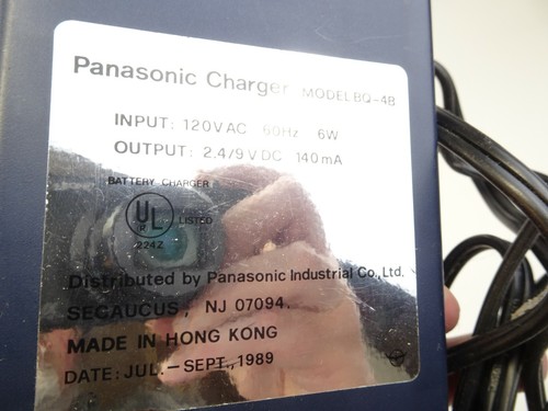 Panasonic Nickel Cadmium Battery Charger Model BQ-4B +Instructions D C AA AAA 9V - Picture 5 of 5