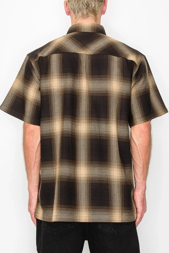 Camisas de franela a cuadros Victorious para hombre de la vieja escuela manga corta VS-SS30 - Imagen 7 de 47