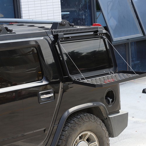 For Hummer H2 SUV 2003-2009 Aluminum Car Left Rear Window Fold Table Molle Rack - Picture 2 of 12
