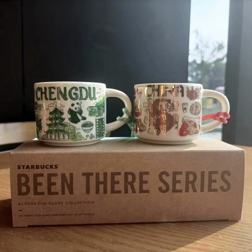 Starbucks 2022 China Been There Series BTS Chengdu Panda 2oz Mug Set Gift Box