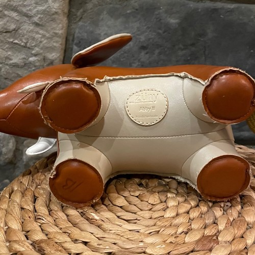 Zuny Elephant Russel Brown Paperweight/Door Stop/Bookend Faux Leather, Brown  - Picture 12 of 15