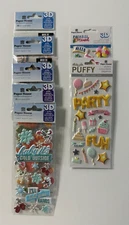 Paper House 3D Puffy Stickers-Pumpkins, Where The Wild Things Are, Skulls