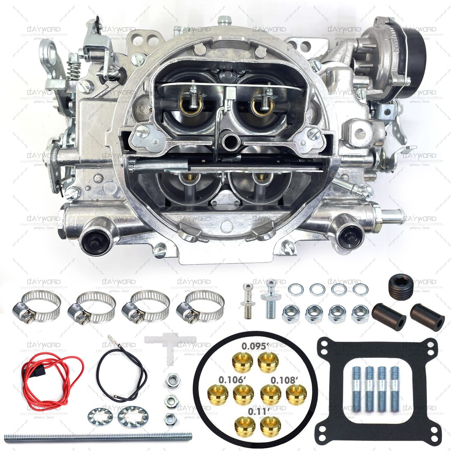 New 1906 Carburetor For Edelbrock 1906 AVS2 650 CFM 4 barrel Electric