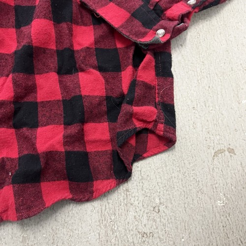 Camisa de franela rústica para hombre roja y azul XL - Imagen 8 de 9