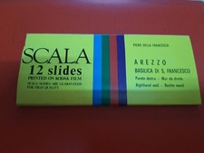 12 slides - slides Arezzo Basilica of St. Francis rare vintage souvenir