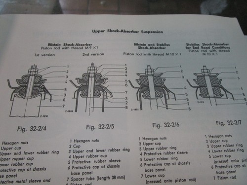 Mercedes Benz Service Manual, 200D, 230SL 250SL, 250SE, 220, 190c, 300SE, W110 - Picture 11 of 21