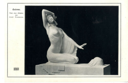 Hans Dammann Salome nach einer Skulptur Histor. Foto- Kunstdruck v. 1912 - Afbeelding 1 van 1