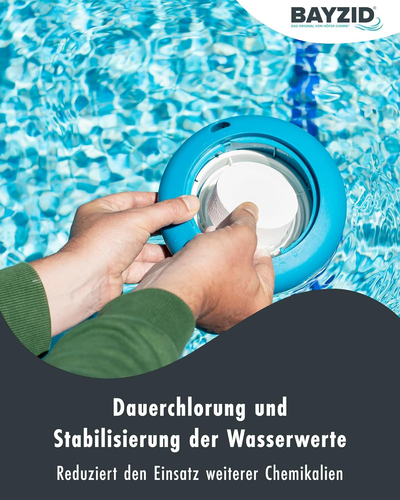BAYZID Chlor Multitabs 5 in 1-200G Chlortabletten Für Pool - 5Kg - 5-Phasen Pfle - Bild 4 von 12