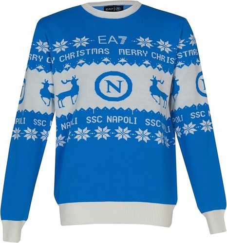 EA7 Emporio Armani Napoli SSC Navidad Jersey Fútbol NAVIDAD Oficial XXL, NUEVO CON ETIQUETAS - Imagen 11 de 14