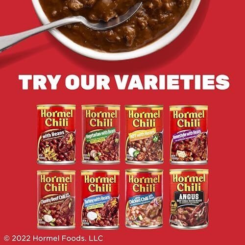 HORMEL Chili Chunky Beef Chili with Beans No Artificial Ingredients 15 Oz - Picture 2 of 6