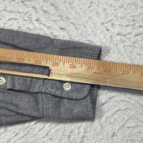 Members Only Shirt Mens XL Gray Button Down Long Sleeve - Picture 11 of 11