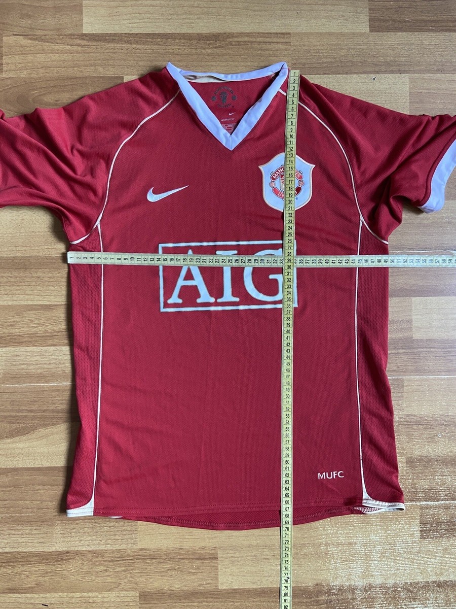 2006/7 NIKE Manchester united サッカーシャツ MANCHESTER UNITED 2006 2007 FERDINAND HOME SHIRT FOOTBALL