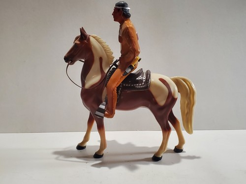 1950's Hartland The Lone Ranger TV Figure Tonto Pinto Horse Scout Toy w/Box 805 - Picture 4 of 21