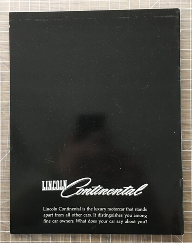 1965 Lincoln Continental Car Sedan Verkaufsprospekt/Katalog - US-Verkäufer - Bild 2 von 3