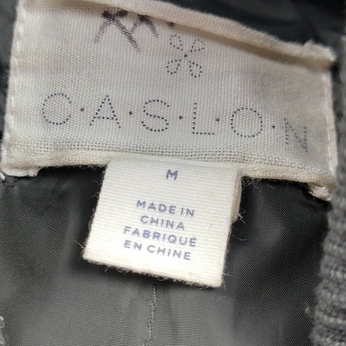 Caslon Windbreaker Jacket Women's Size M Brown Pockets Full Zip Lined Polyester - Picture 7 of 9