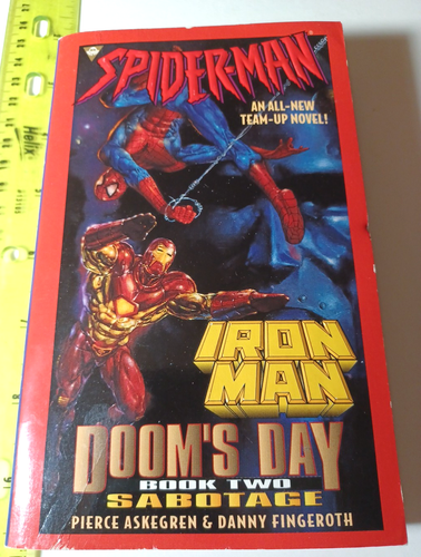 SPIDER-MAN, IRON MAN DOOM'S DAY BOOK TWO, SABOTAGE 1997 collectors 1st edition! - Picture 2 of 9