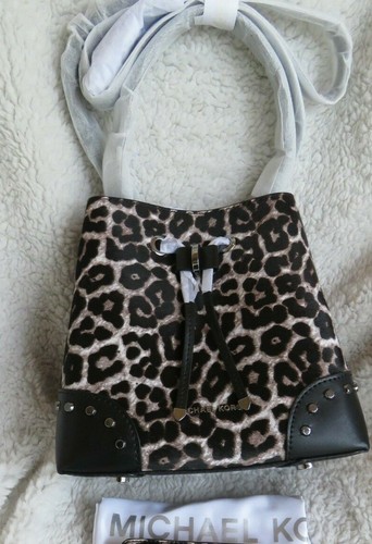 Michael Kors Mercer Gallery RARE Animal Print Shoulder /X-Body, Bag & Wallet  - Picture 9 of 31