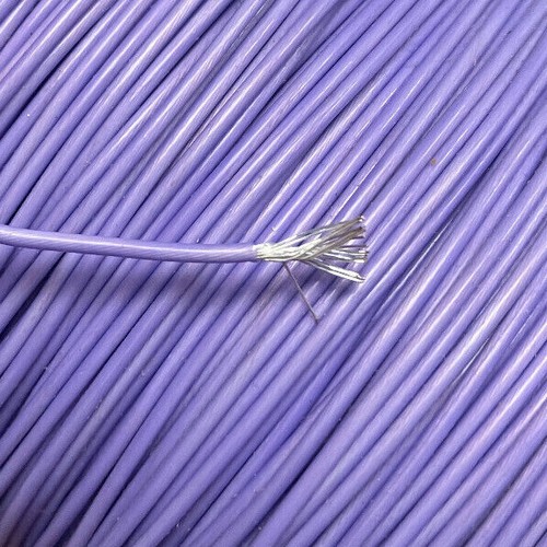 19/0,2 mm PTFE Typ A Draht 20 AWG violett 260°C 300V versilbertes Kupfer p/mt - Bild 3 von 3
