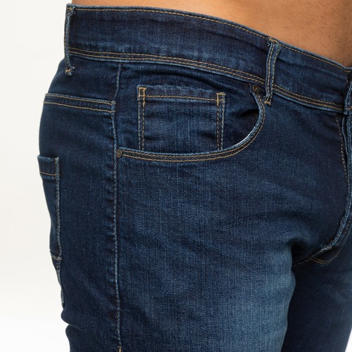 Enzo Mens Jeans Slim Fit Stretch Skinny Denim Trousers Cotton Pants All UK Sizes - Picture 12 of 37