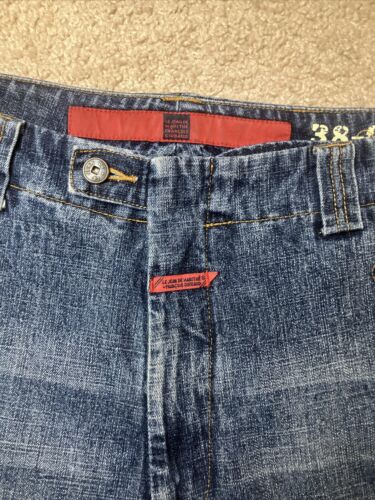 Vtg Marithe Francois Girbaud Baggy Denim Shorts Mens 36x14.5 Double Shuttle Tape - Picture 3 of 16
