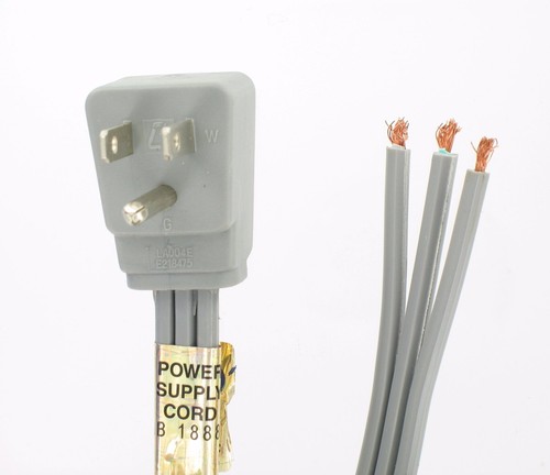 NEMA 5-15 Power Supply Cord 12FT 15A 125V 90° Angle Plug 14-3 SPT 12LC515143FGAN - Picture 1 of 2
