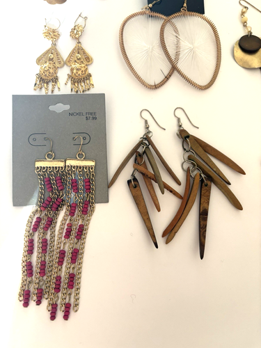 Lote Pendientes Joyería Antiguo Nuevo Boho Hippie Baile del Vientre Diversión Mixta - Imagen 10 de 20