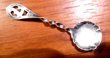 MINIATURE 2 1/2" STERLING SILVER SALT SPOON FOR SALT CELLARS
