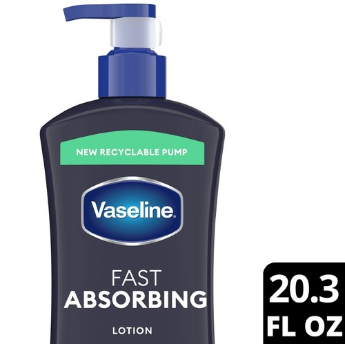 Vaseline Men Fast Absorbing 3-in-1 Face, Hands & Body Lotion for Men Dry Skin, 2 - Picture 2 of 5