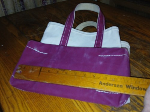 LL Bean Boat and Tote 12" x 12" x 4" Canvas Bag Made in USA LAVINIA - Picture 13 of 17