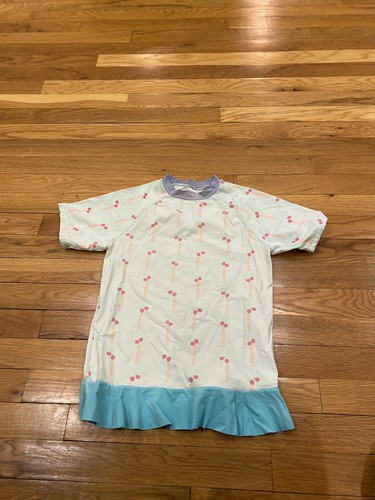 Stella McCartney kids Pattern rashguard Sz 12 years swim Blue Red boho Swim Top - Picture 6 of 9