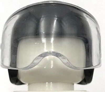 Lego New Black Minifigure Headgear Helmet Sports Flight and Visor Helmet Part