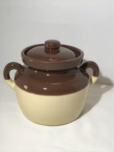 Vintage McCoy brown bean pot #341 USA EUC 🇺🇸🇺🇸🇺🇸