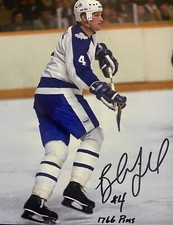 Bob MCGILL Signed 8x10 Photo! Toronto Maple LEAFS TOUGH GUY!W/inscriptions W/coa