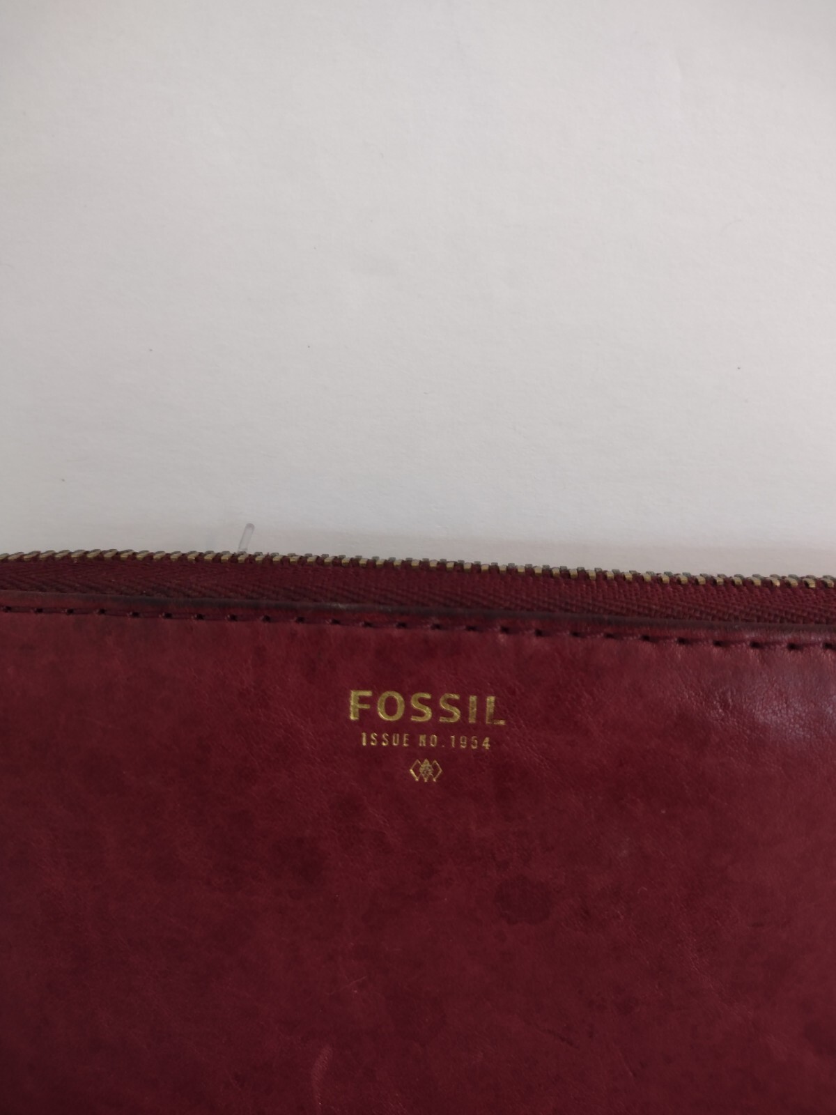 Fossil Leather Wristlet Wallet Issue No. 1954 Bur… - image 4