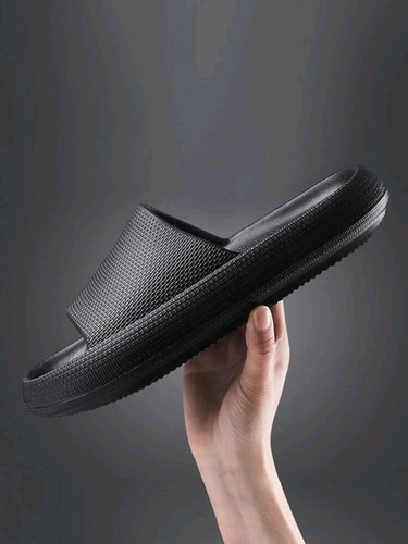 Cozy Pillow Slides Anti-Slip Eva Sandals Slippers Outdoor & Indoor Shoe (Black) - Picture 3 of 4