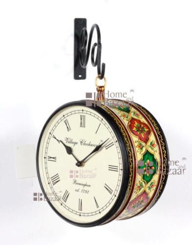 DULTON Double Face Wall Clock Rectangle Green Magnet Type