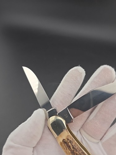 Robt Klaas 25 Knife Kissing Crane Copperhead Fat Stag 2 Blade Robert - Picture 14 of 22