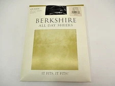 Berkshire Queen All Day Sheers Sandalfoot Pantyhose Style 4416 3X-4X OFF BLACK