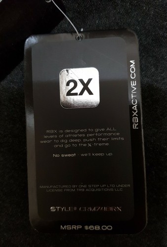 NUEVO CON ETIQUETAS $68 Para Hombre RBX Pantalones de Lanza Contados Pantalones de Sudor 2XL Gris Carbón - Imagen 9 de 10