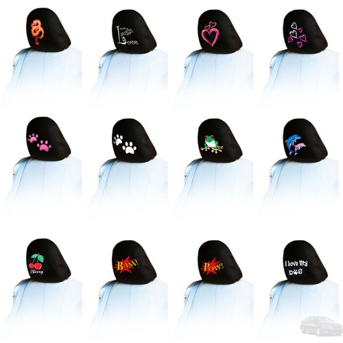 For KIA Car Truck AUTO Seat Headrest Cover One Piece with Embroidery Logo New