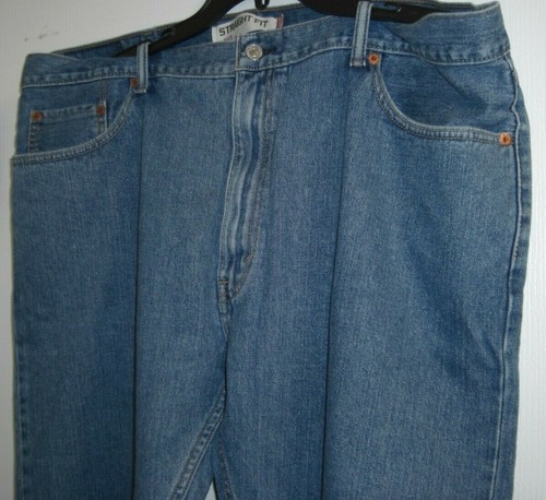 LEVI STRAUSS Levi's 505 Straight Fit Tapered Leg Jeans Blue Denim Men's 42 x 32 - Bild 4 von 12