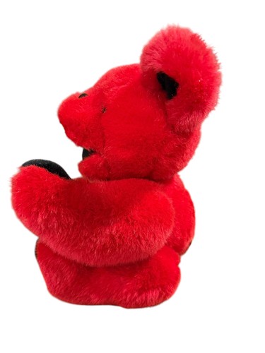 Vintage Grateful Dead Liquid Red Jointed RARE Red Bear, w/o Collar 12” Plush - Picture 5 of 7
