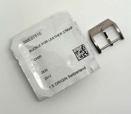 IWC IWE07516 18mm Brushed Titanium Tang Pin Buckle Clasp New Authentic OEM NIB